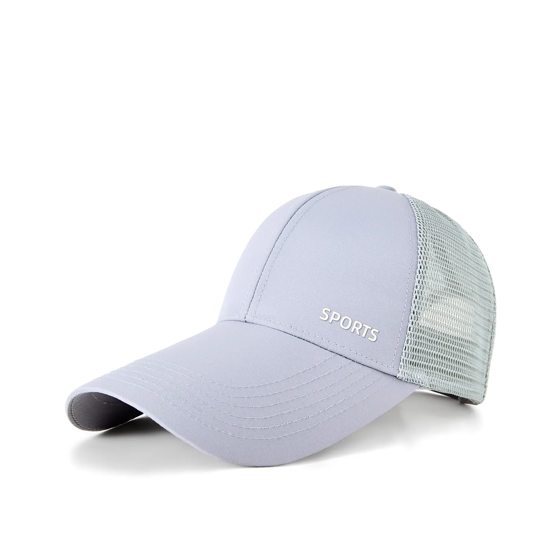 Men White Sports Cap with Extended Bristle - Image 5