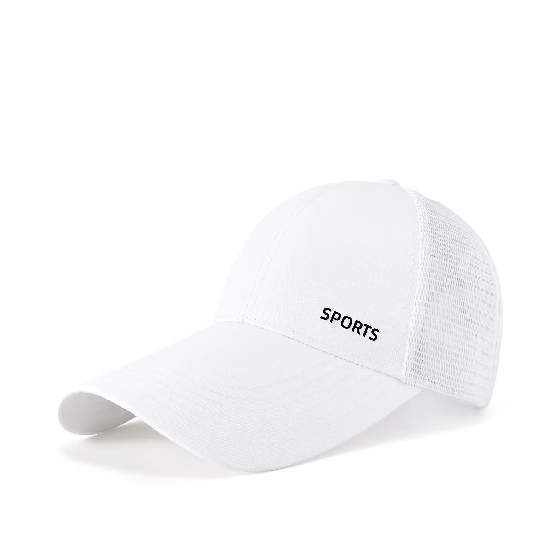 Men White Sports Cap with Extended Bristle - Image 6
