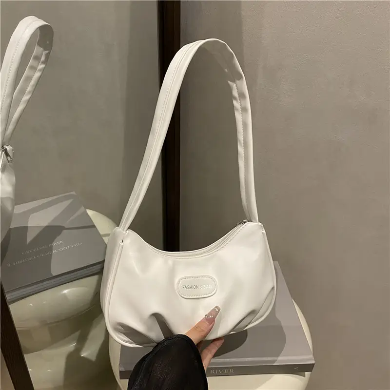 White Korean Fashion Shoulder Bag for Women - Image 5