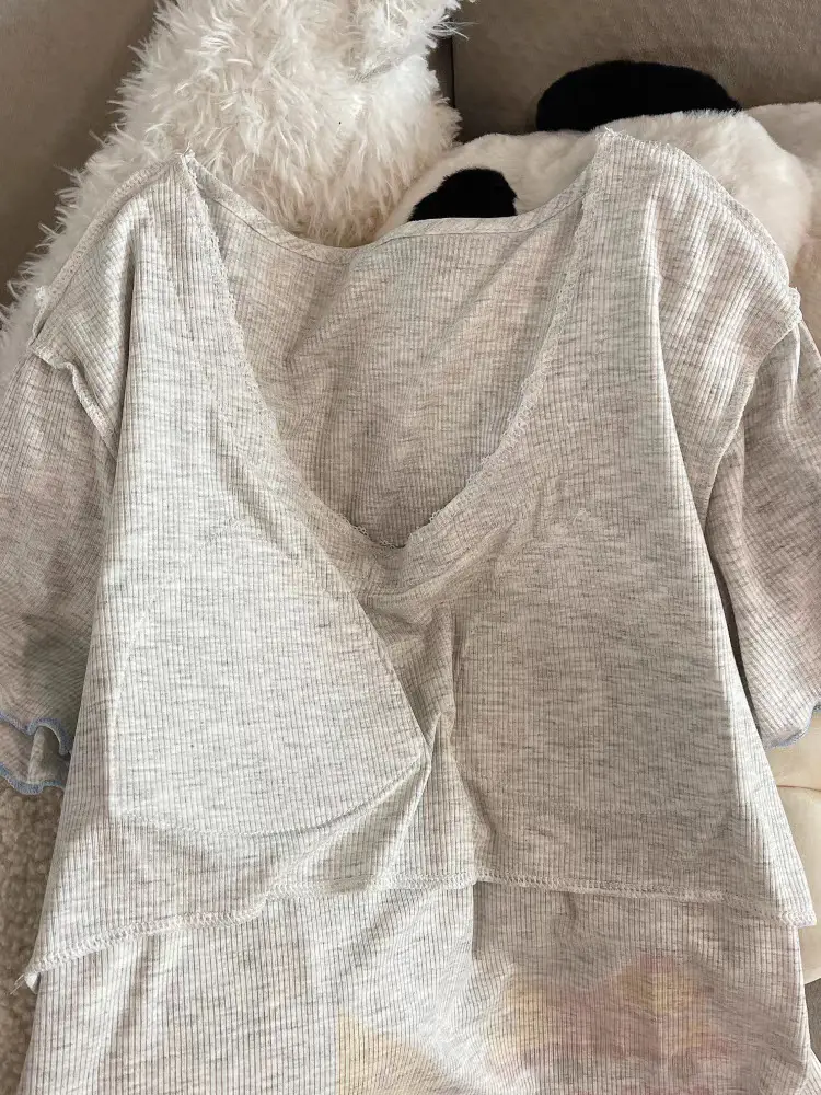 New Style Pajamas with Breast Pads, Cartoon Puppies, Women's Summer New Cute Short-Sleeved Shorts, Korean Style Loose Home Clothes — feature 4