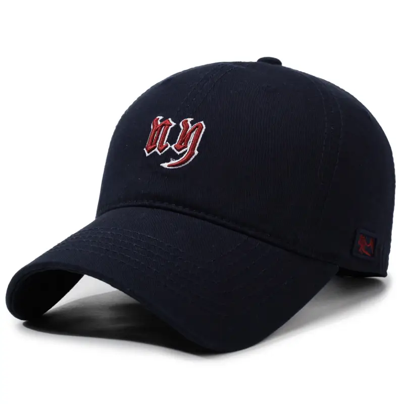 Men's Brown Embroidered Baseball Cap with Peaked Brim - Image 5