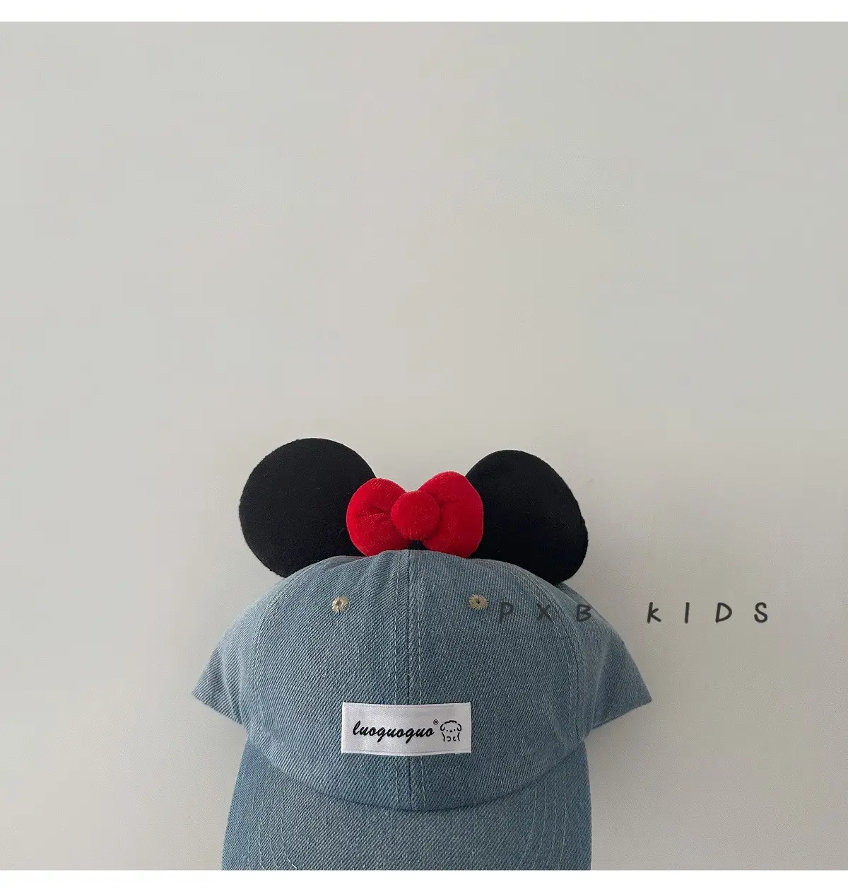 Baby Minnie Mouse Baseball Cap Blue Bow Sun Hat — feature 10