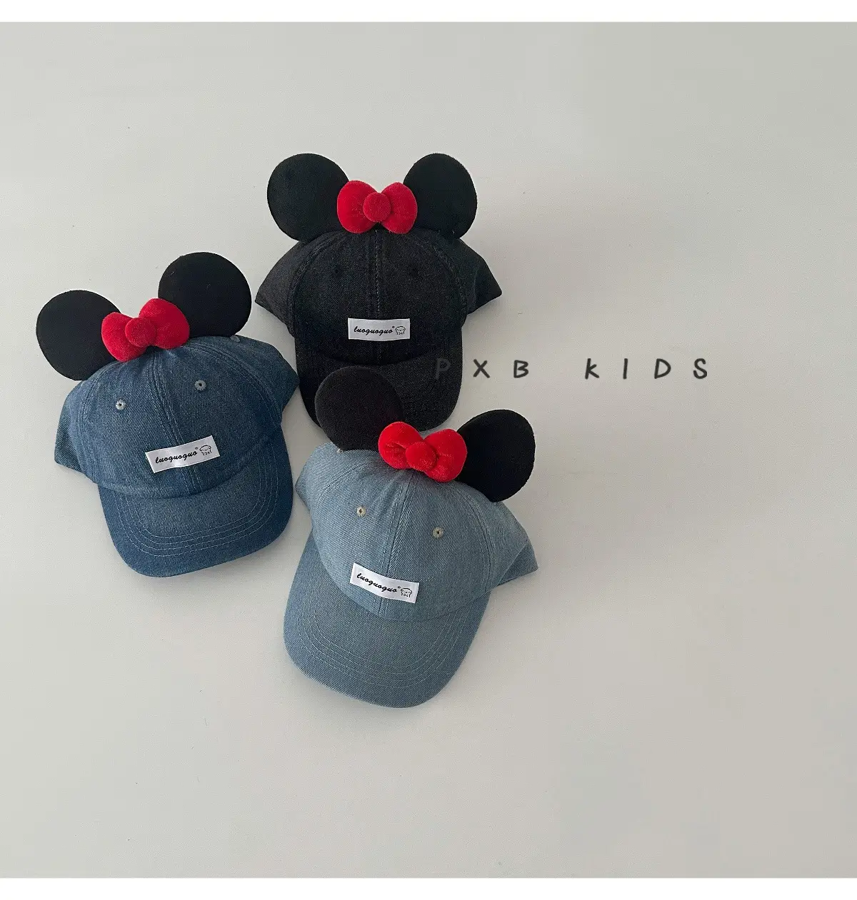 Baby Minnie Mouse Baseball Cap Blue Bow Sun Hat — feature 2