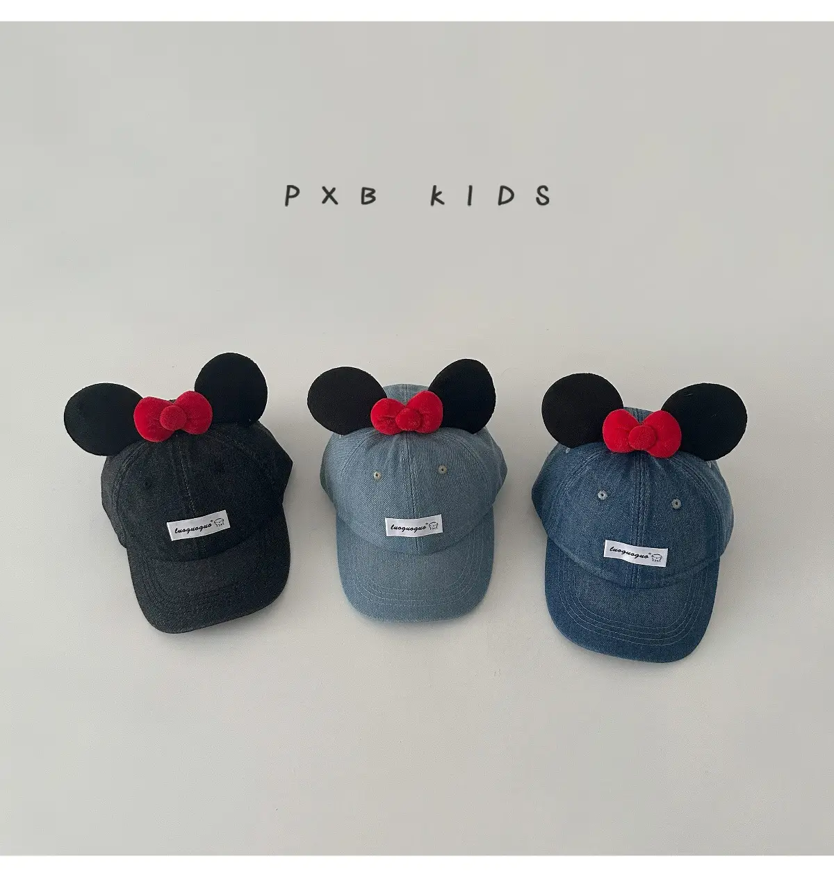 Baby Minnie Mouse Baseball Cap Blue Bow Sun Hat — feature 4