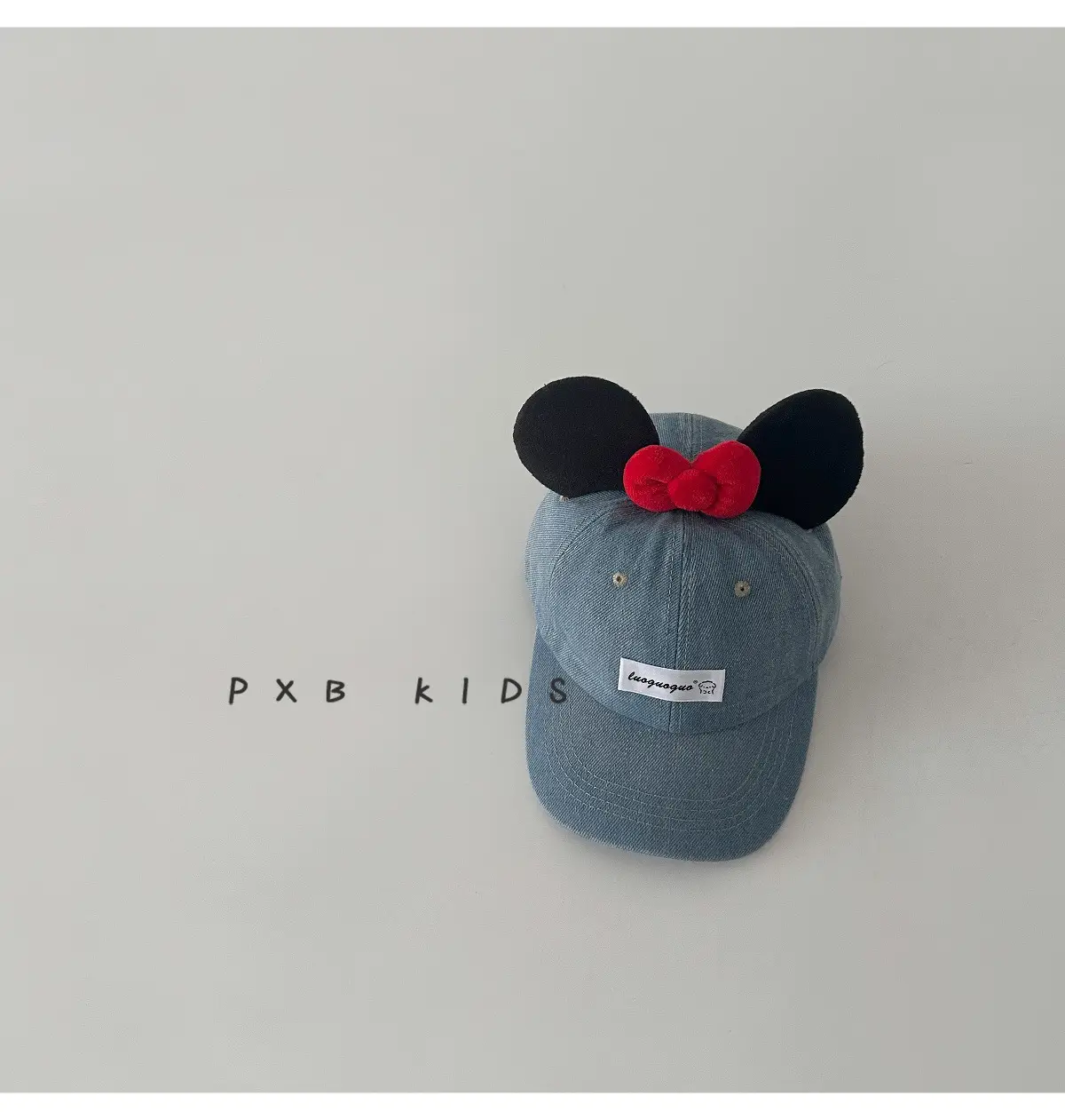 Baby Minnie Mouse Baseball Cap Blue Bow Sun Hat — feature 9