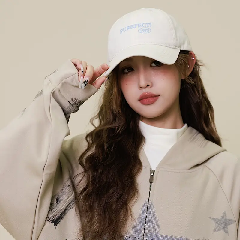 Navy 1970 Purity Embroidered Baseball Cap for Women - Image 10