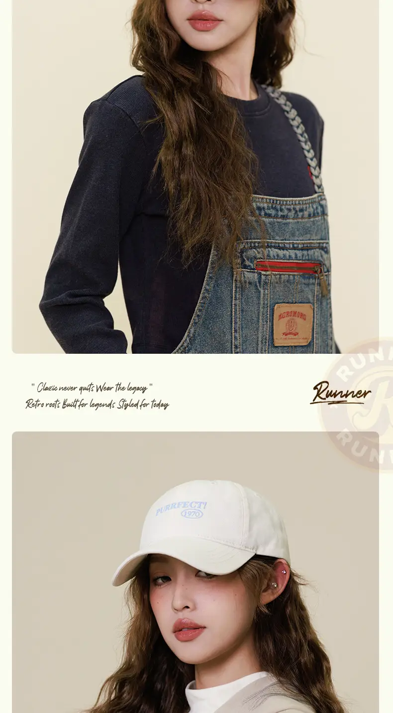 Navy 1970 Purity Embroidered Baseball Cap for Women — feature 17