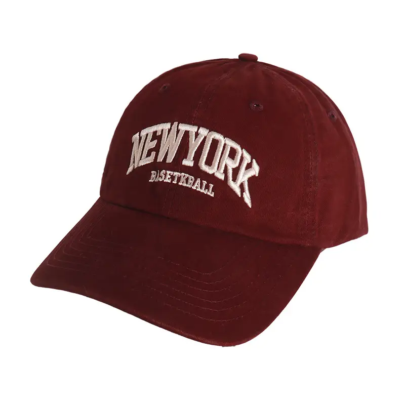 New York Baseball Cap Women Spring Summer Retro Wide Brim