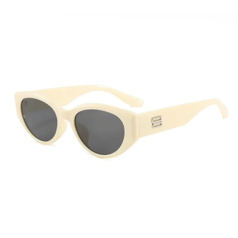 2025 Cat-Eye Sunglasses Anti-UV Cream Black - Image 8