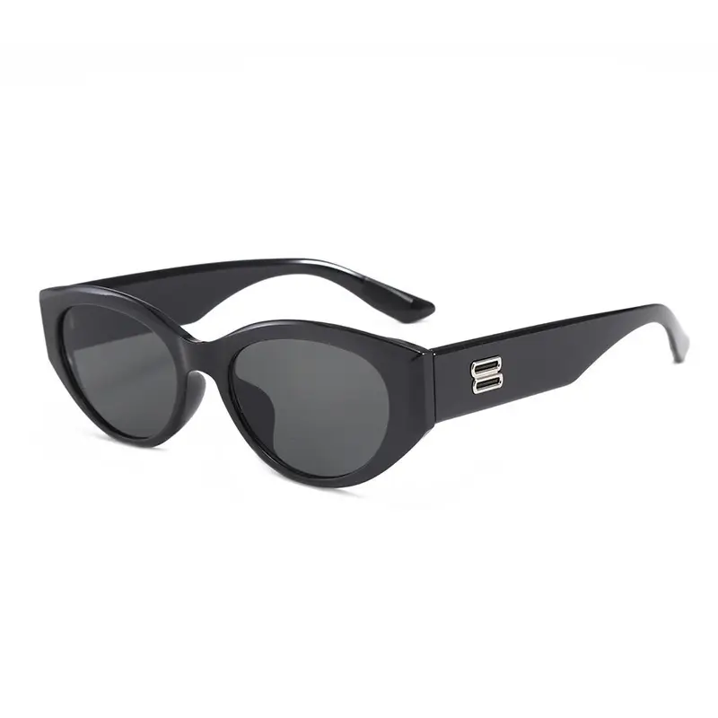 2025 Cat-Eye Sunglasses Anti-UV Cream Black