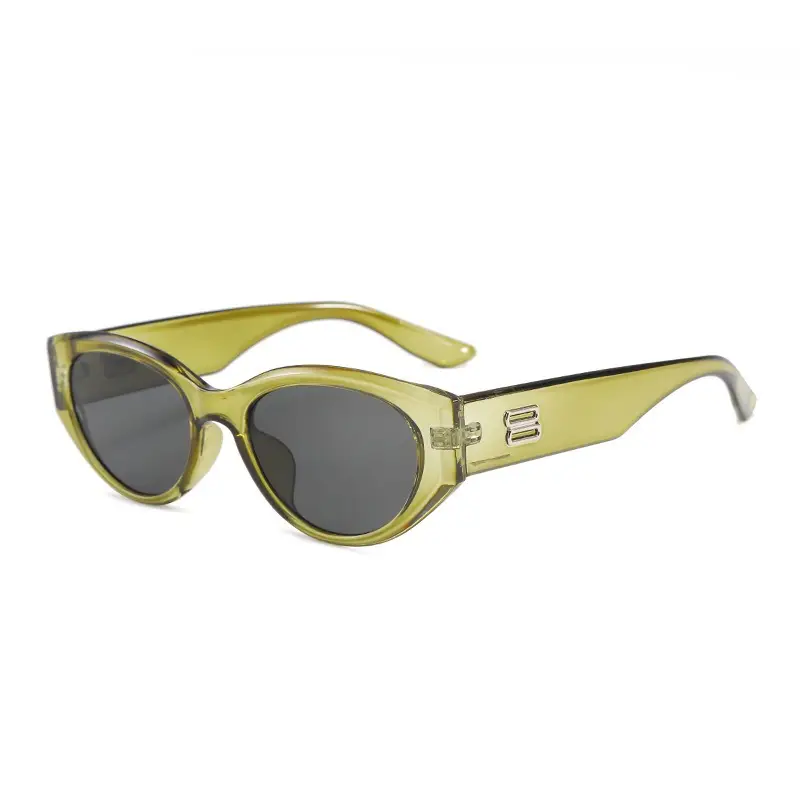 2025 Cat-Eye Sunglasses Anti-UV Cream Black - Image 5