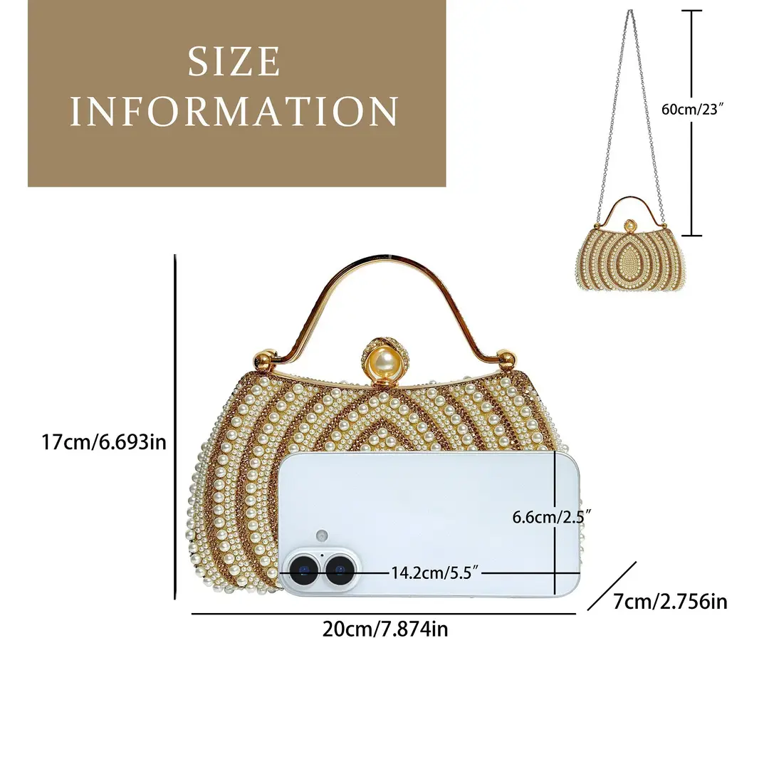 Cross-Border Exclusive Supply of Shoulder Bags, Fashionable Dress Clutch Bags, Versatile Crossbody Chain Bags for Socialites and Banquets — feature 2