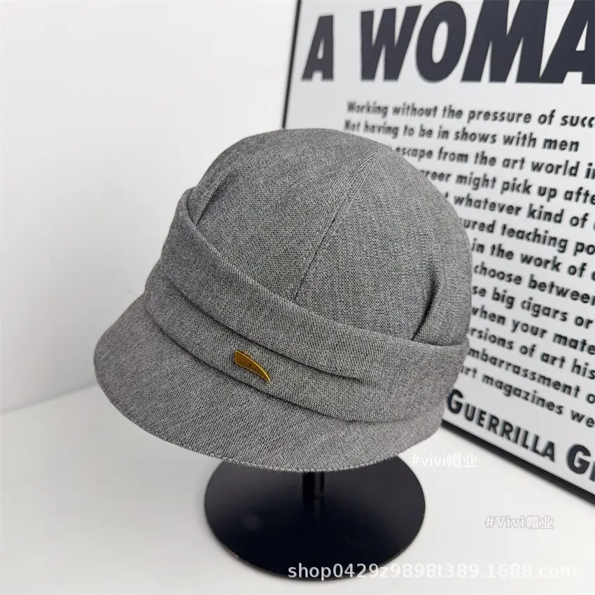 Women Fisherman Hat Beige Black Gray 2025 - Image 2