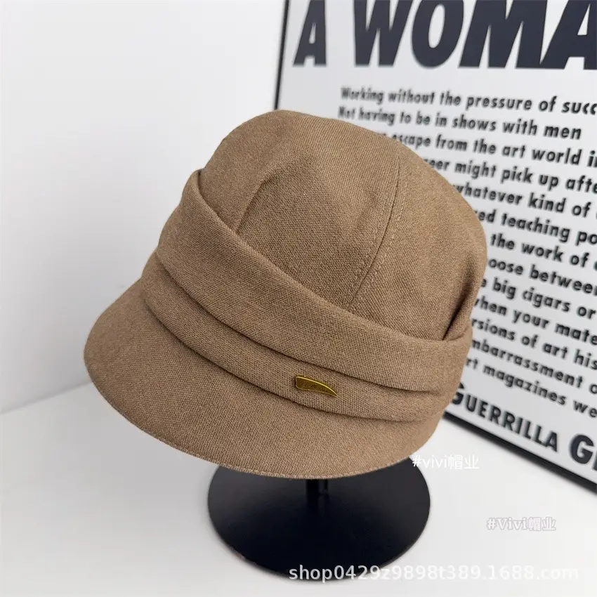 Women Fisherman Hat Beige Black Gray 2025 - Image 4