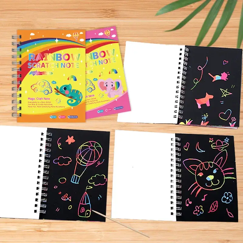 Rainbow Scratch Card Art Toy for Kids 3+ - Image 4