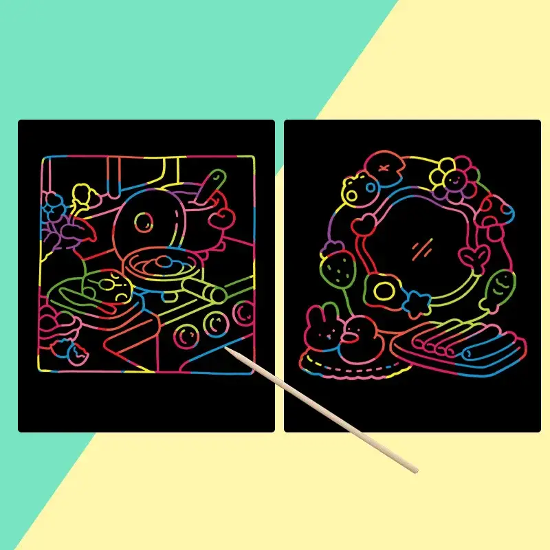 Rainbow Scratch Card Art Toy for Kids 3+ - Image 5