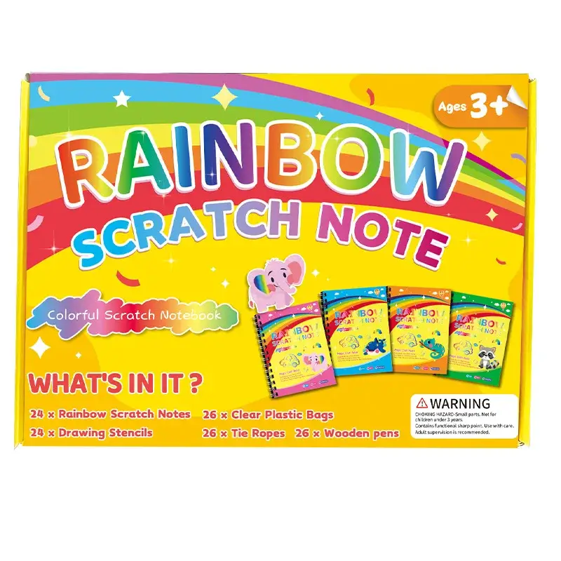 Rainbow Scratch Card Art Toy for Kids 3+ - Image 6