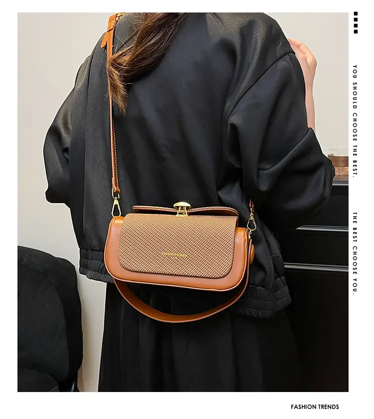 Beige Square Handbag Women 2025 Leather Luggage — feature 3