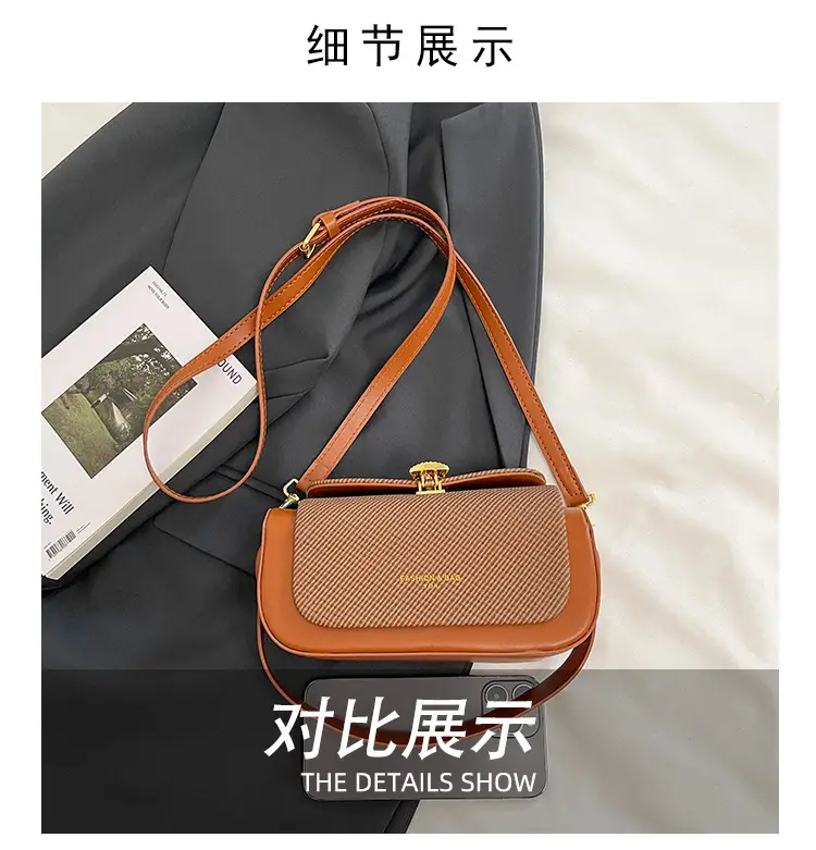 Beige Square Handbag Women 2025 Leather Luggage — feature 6