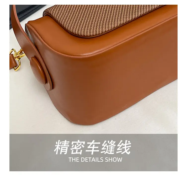 Beige Square Handbag Women 2025 Leather Luggage — feature 9