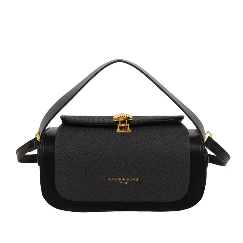 Beige Square Handbag Women 2025 Leather Luggage - Image 2
