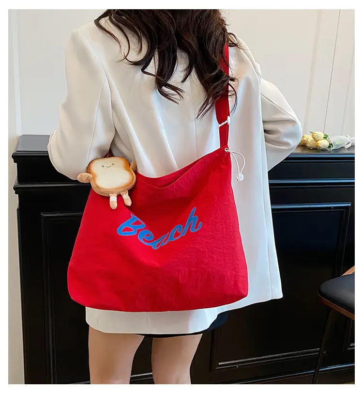 Women's Yellow Printed Tote Bag with Cute Doll — feature 1