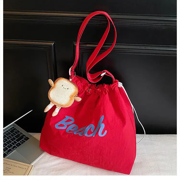 Women's Yellow Printed Tote Bag with Cute Doll — feature 16