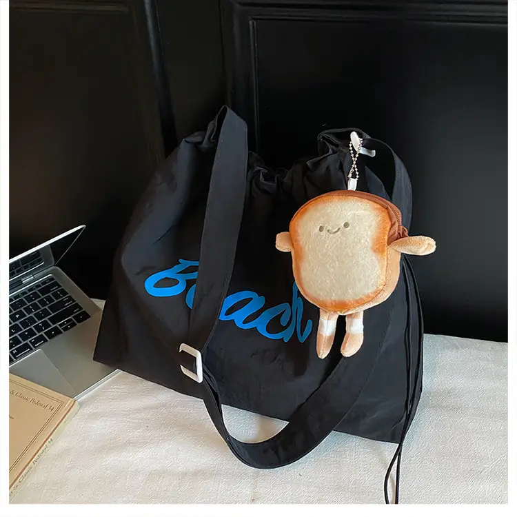 Women's Yellow Printed Tote Bag with Cute Doll — feature 20
