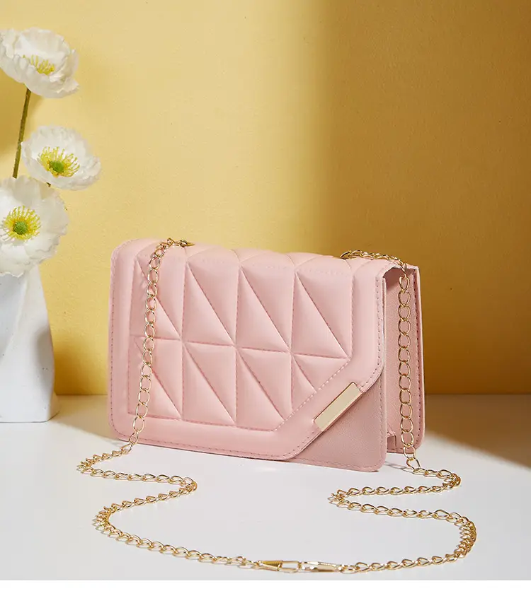 Black Embossed Chain Shoulder Bag for Women — feature 13
