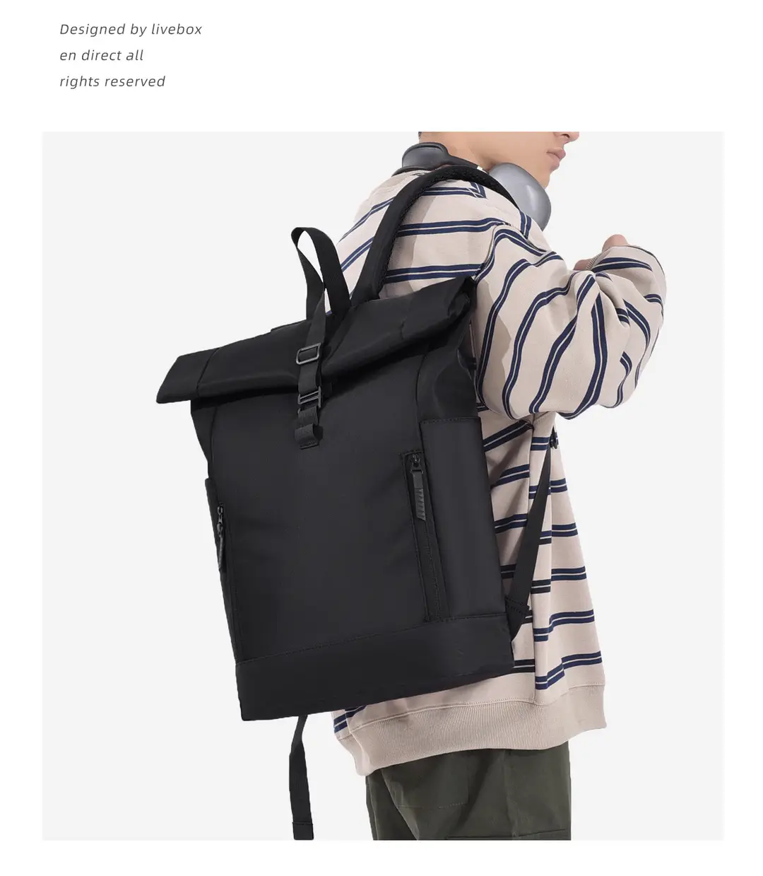 Cross-Border New Backpack 16inch Laptop Backpack Business Trip Travel Bag Commuter Casual Large Capacity School Bag — feature 21