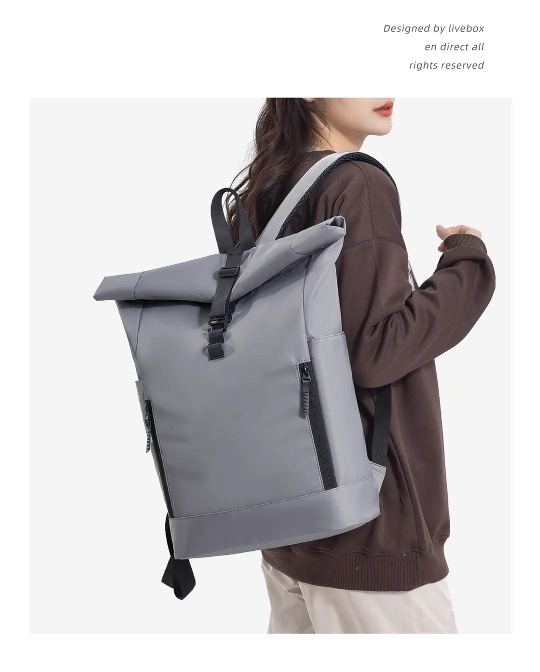 Cross-Border New Backpack 16inch Laptop Backpack Business Trip Travel Bag Commuter Casual Large Capacity School Bag — feature 26