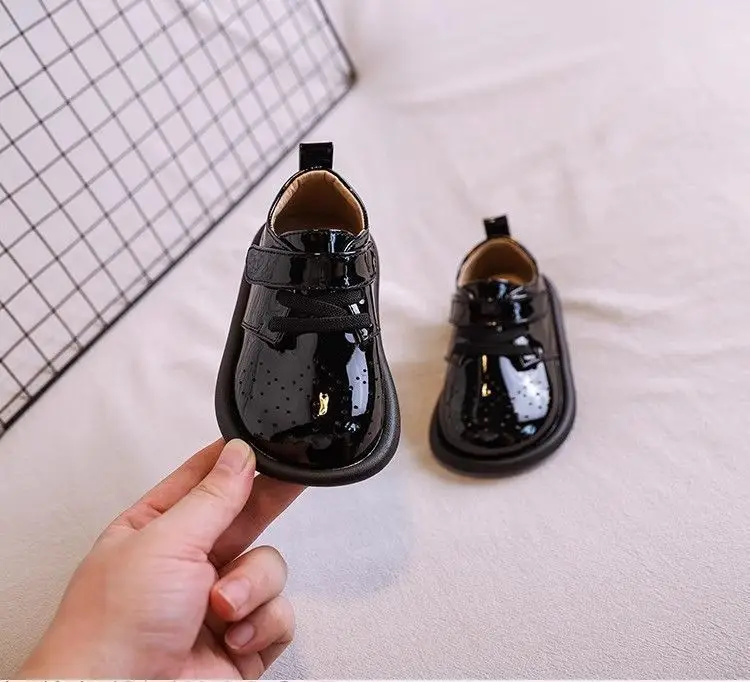 Baby Leather Shoes Black 1-3Yrs Non-Slip — feature 8