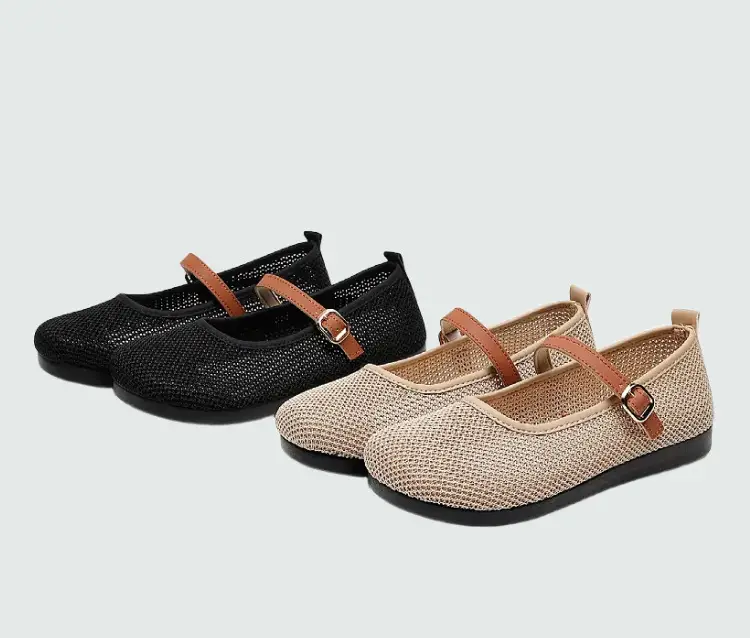 Women's Beanie Shoes Summer New Old Beijing Cloth Shoes 25 Spring and Autum Outer Wear Beanie Shoes One-Leg Mesh Soft Sole Not Tiring for Feet — feature 10