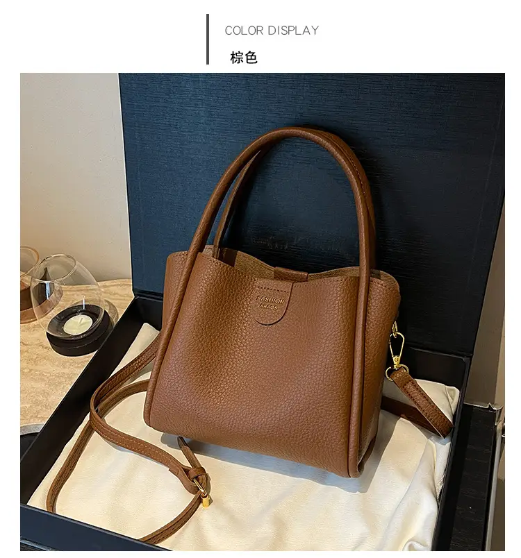 Women's Crossbody Bag Brown Leather 2025 Commuting — feature 7