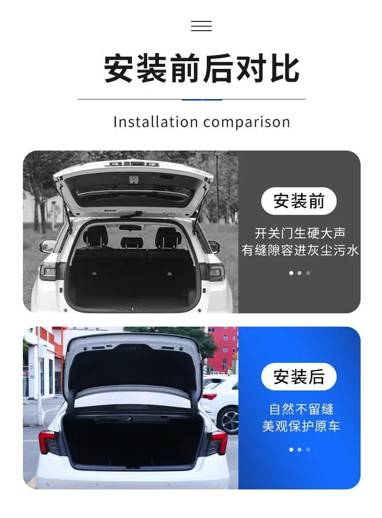 Long Safety System Trunk Seal Strip for Cars — feature 5