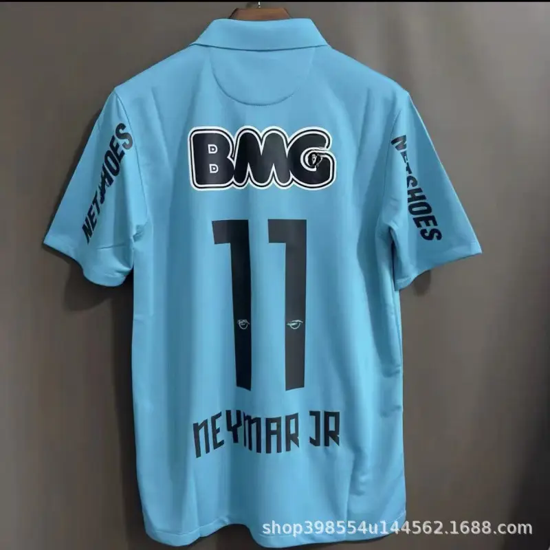 Brazil 2012 Santos Jersey Santos Commemorative Football Uniform No. 11 Neymar Retro White Children's Clothing