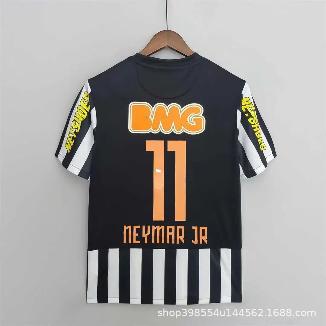 Brazil 2012 Santos Jersey Santos Commemorative Football Uniform No. 11 Neymar Retro White Children's Clothing — feature 2
