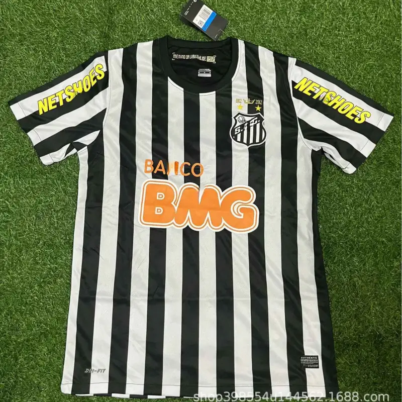 Brazil 2012 Santos Jersey Santos Commemorative Football Uniform No. 11 Neymar Retro White Children's Clothing