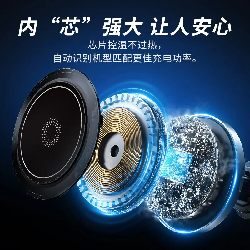 Cross-Border Magnetic Car Charger with Colorful Light - Image 5