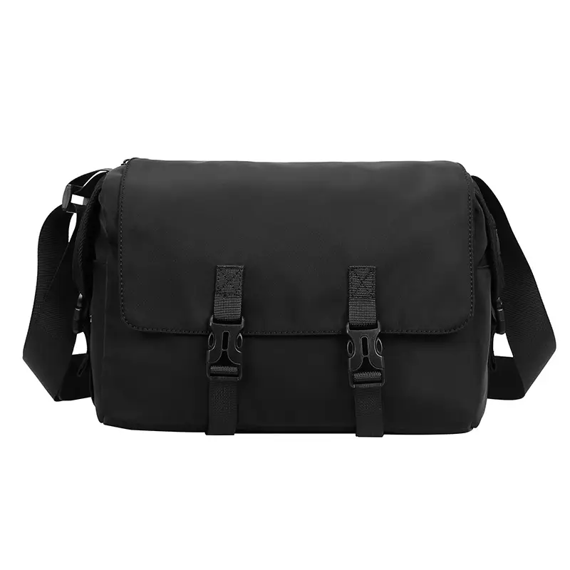 Men's Waterproof Crossbody Messenger Bag Black - Image 6