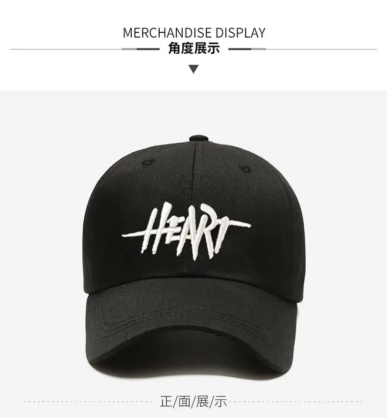 Women Black Embroidered Baseball Cap Large — feature 4