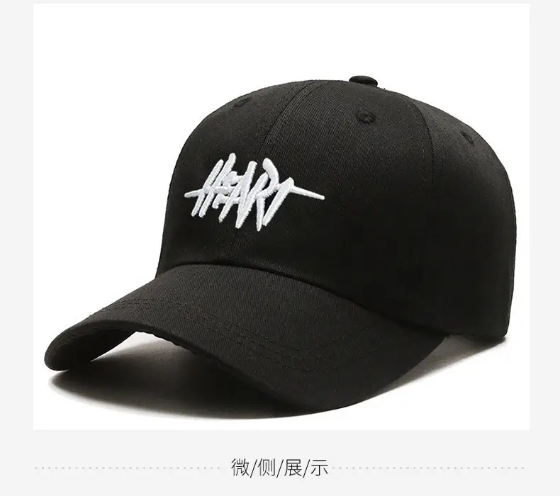 Women Black Embroidered Baseball Cap Large — feature 7
