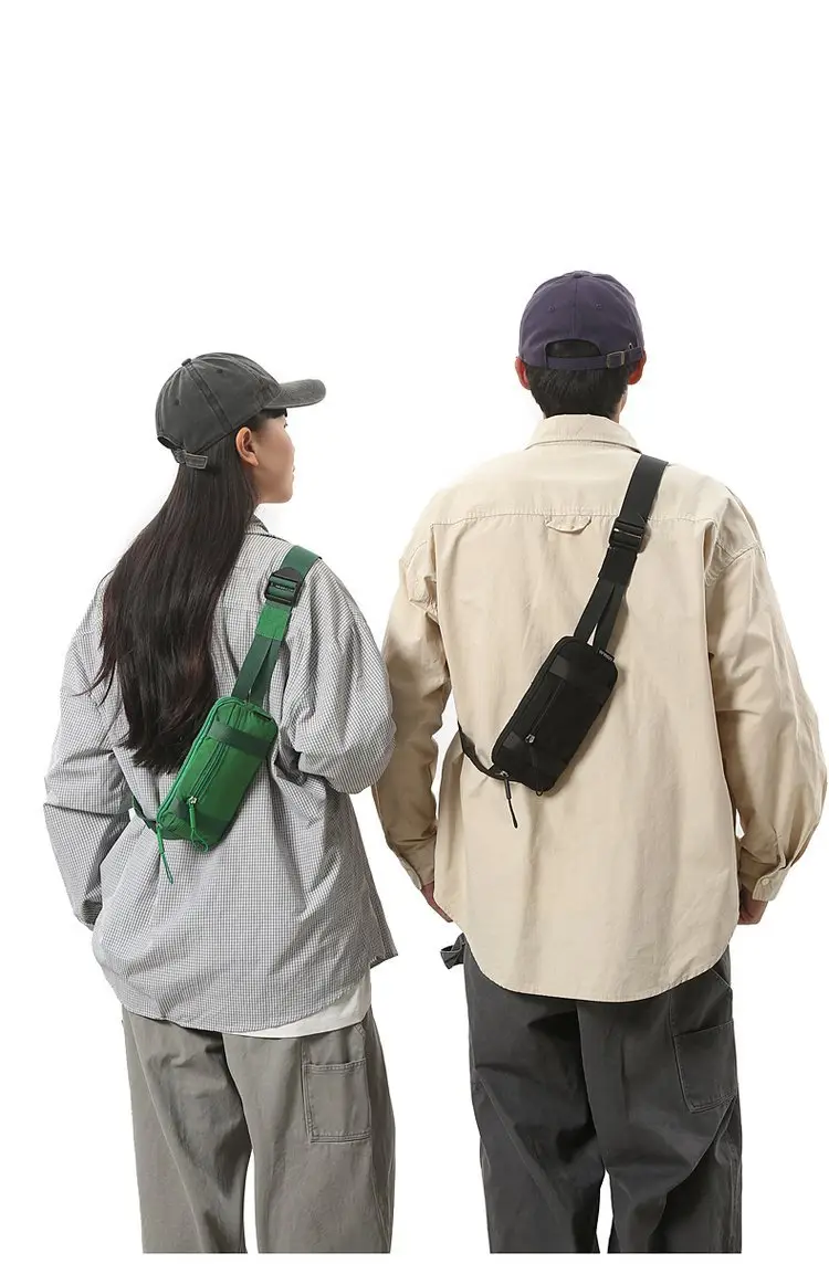 Men's Green Crossbody Bag with Mobile Holder — feature 15