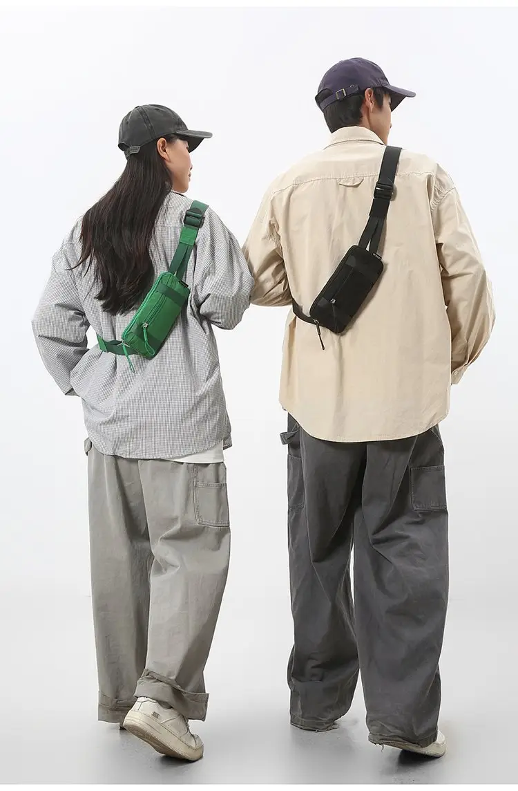 Men's Green Crossbody Bag with Mobile Holder — feature 18