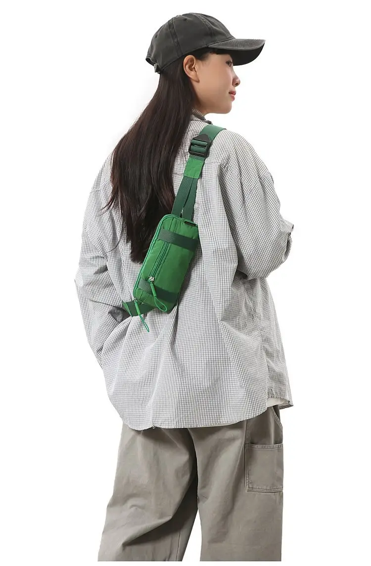 Men's Green Crossbody Bag with Mobile Holder — feature 20