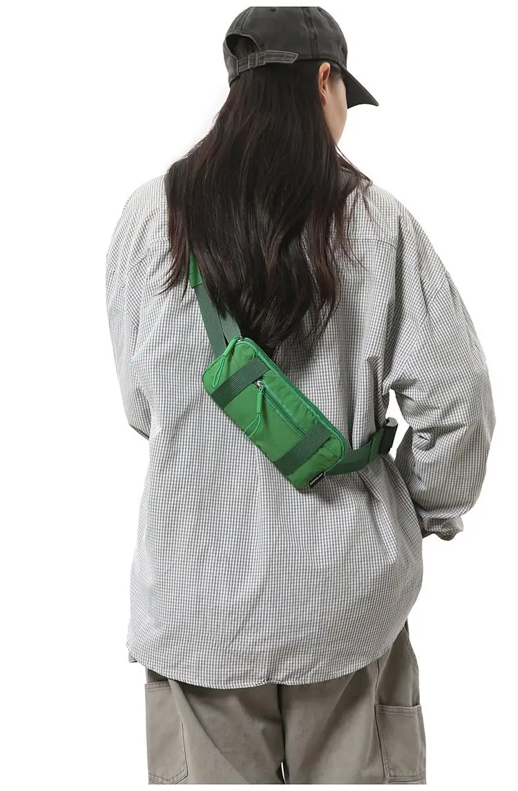 Men's Green Crossbody Bag with Mobile Holder — feature 24