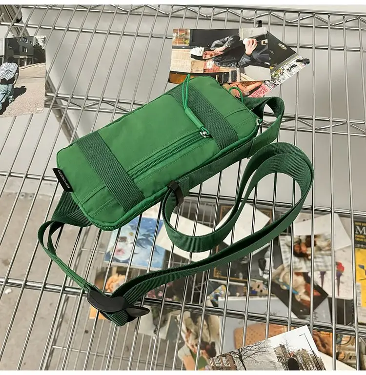 Men's Green Crossbody Bag with Mobile Holder — feature 31