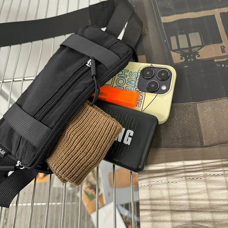 Men's Green Crossbody Bag with Mobile Holder — feature 57