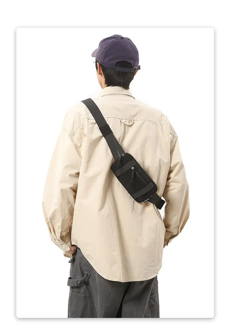 Men's Green Crossbody Bag with Mobile Holder — feature 6