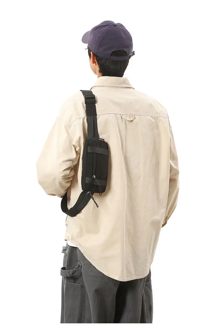 Men's Green Crossbody Bag with Mobile Holder — feature 7